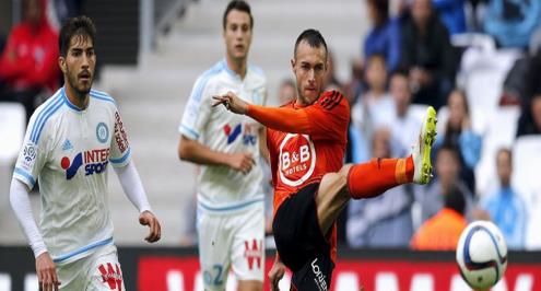 مارسيليا يواصل ترنحه بالتعادل مع لوريان في الدوري الفرنسي